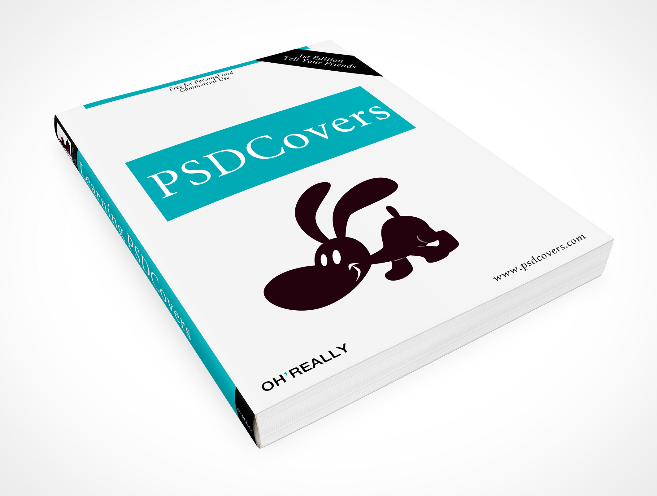 PSD Mockup O'Reilly Softcover Manual