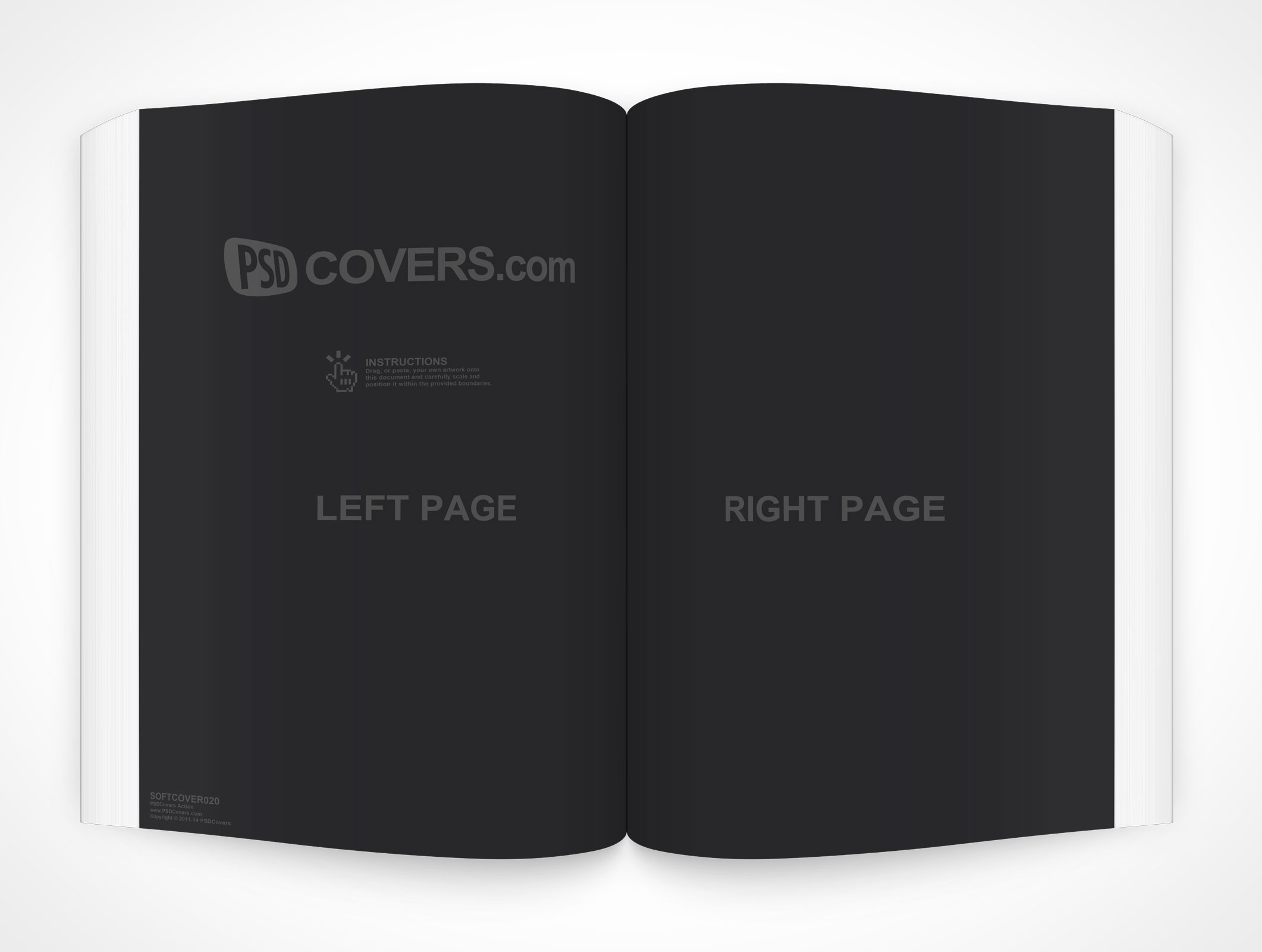 8.5 X 11 Spread Softcover Mockup 20