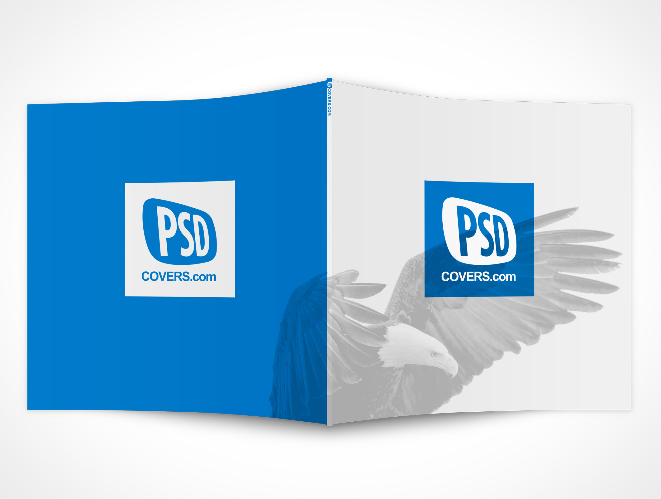 Facedown Square Brochure Mockup 6r2
