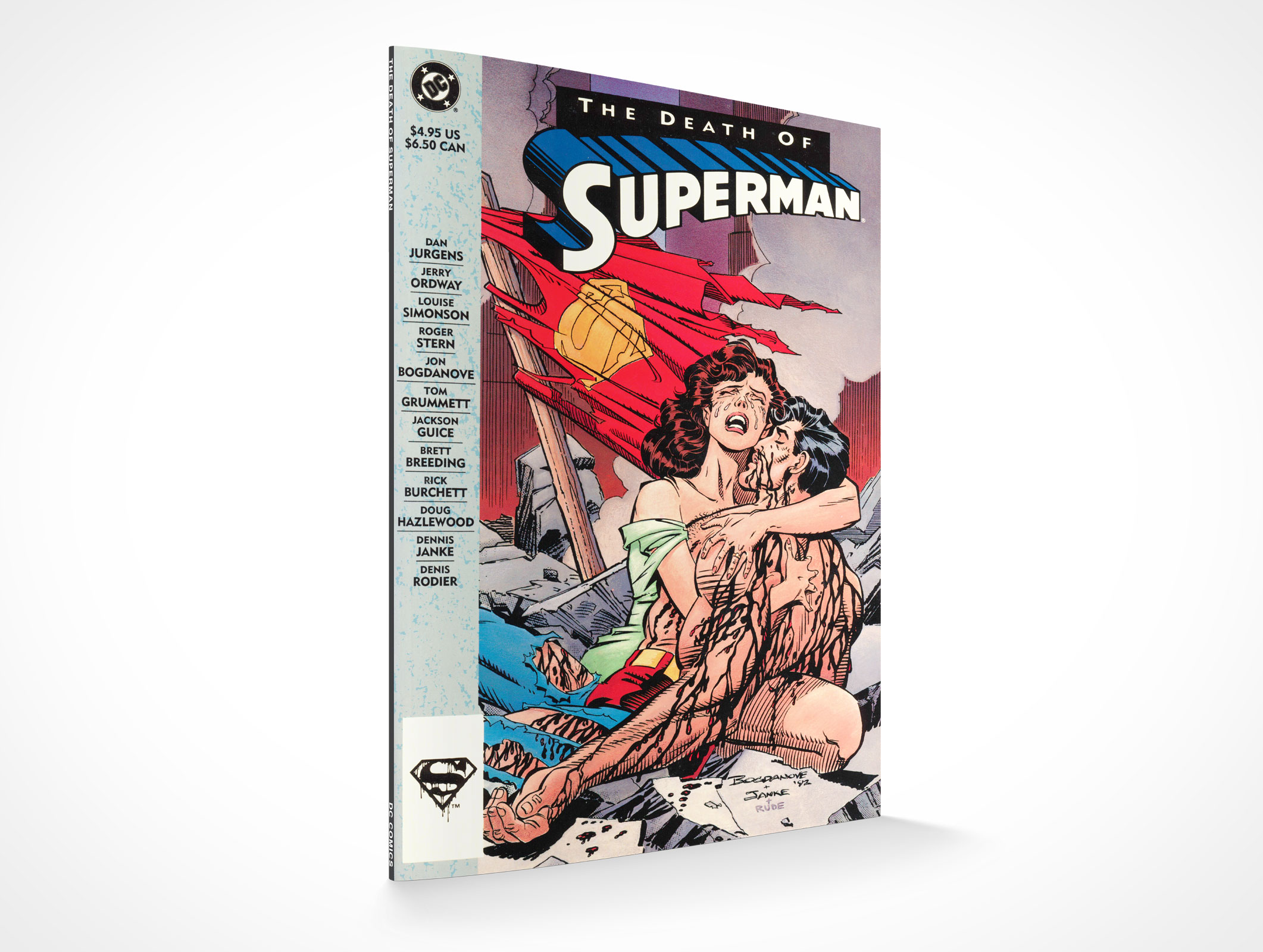 Standing Comic Book Mockup 2r2