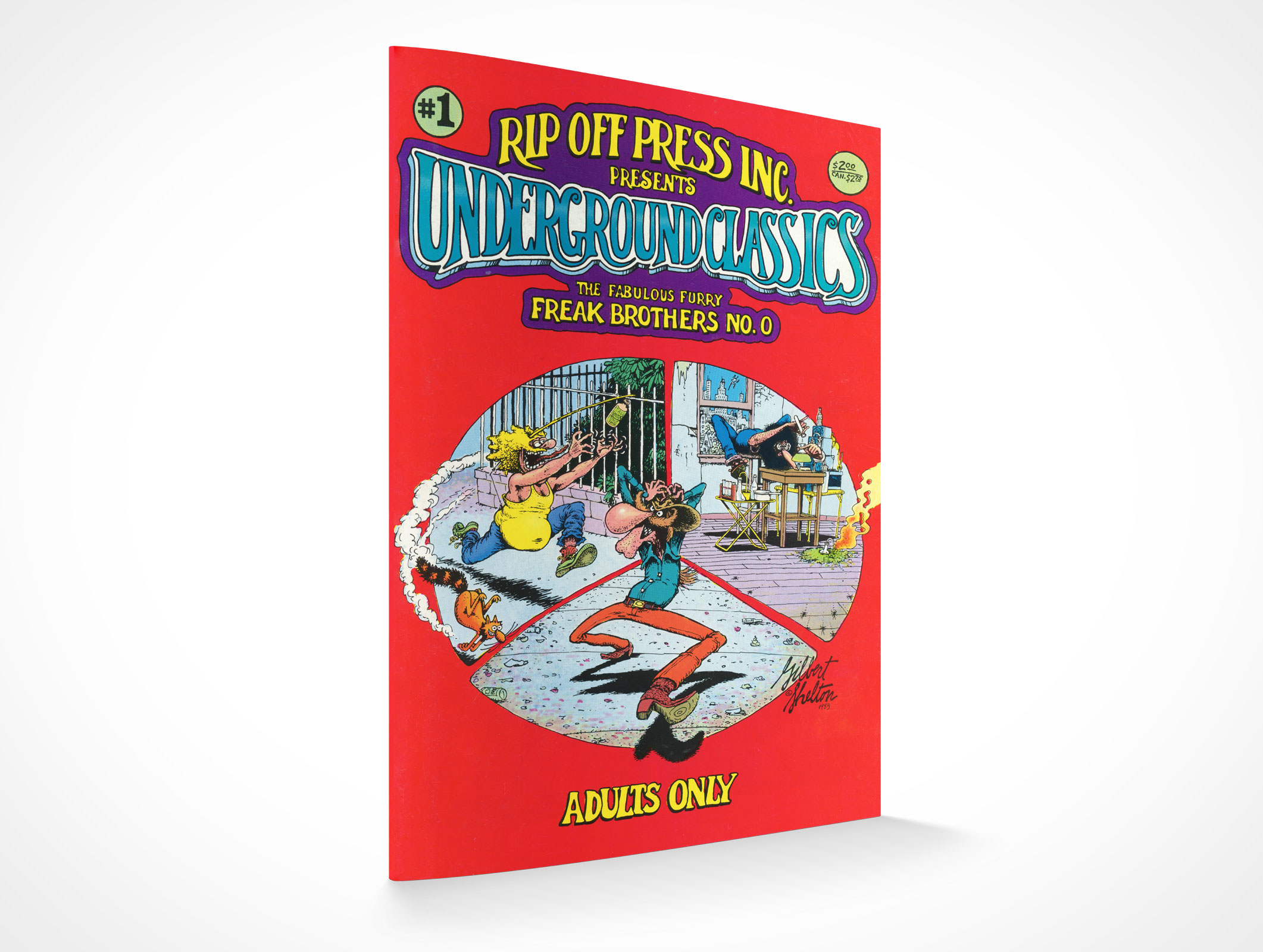 Standing Comic Book Mockup 2r5