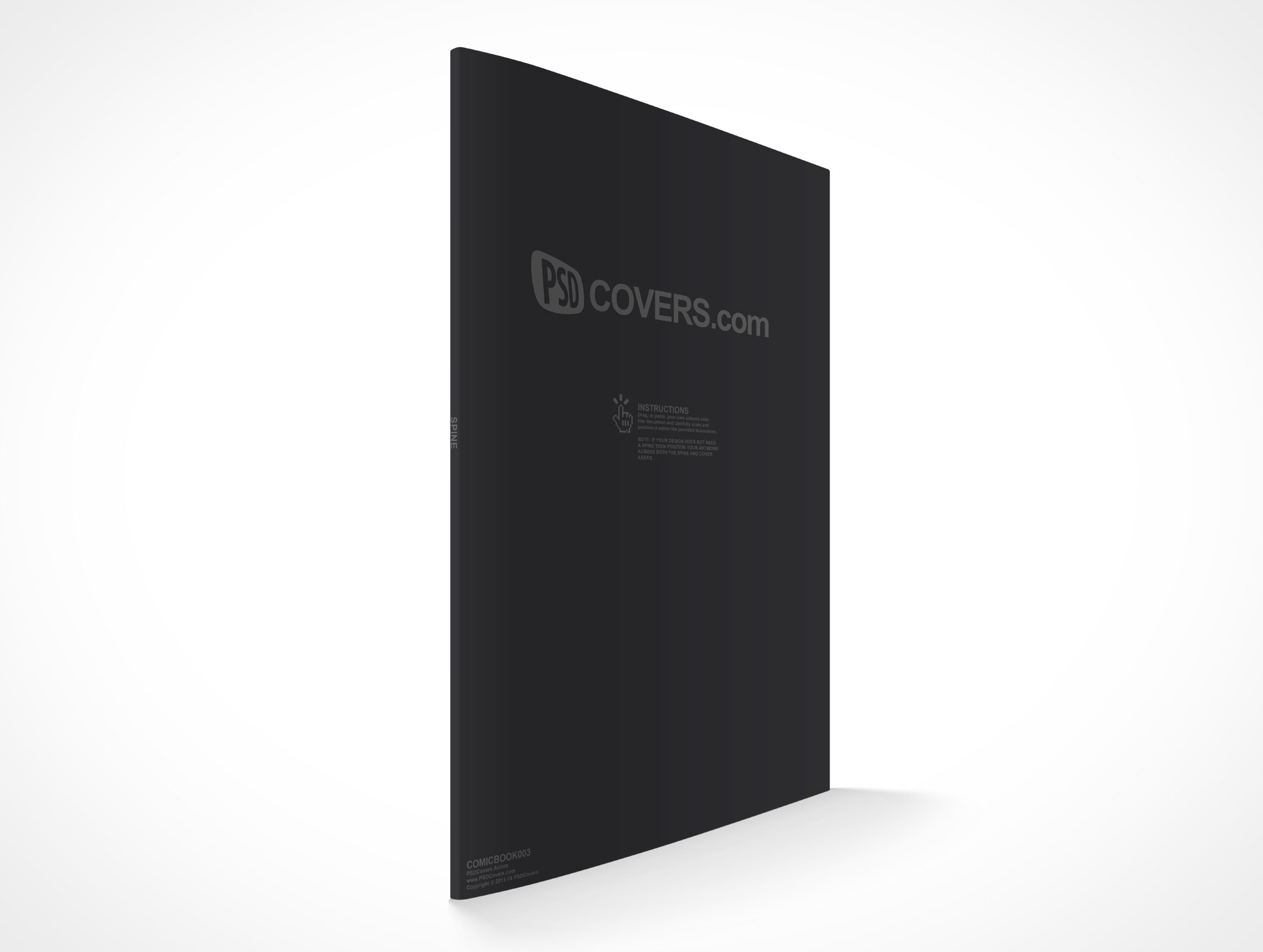 Standing Comic Book Mockup 3
