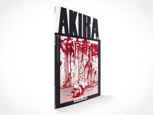 Standing Comic Book Mockup 3r