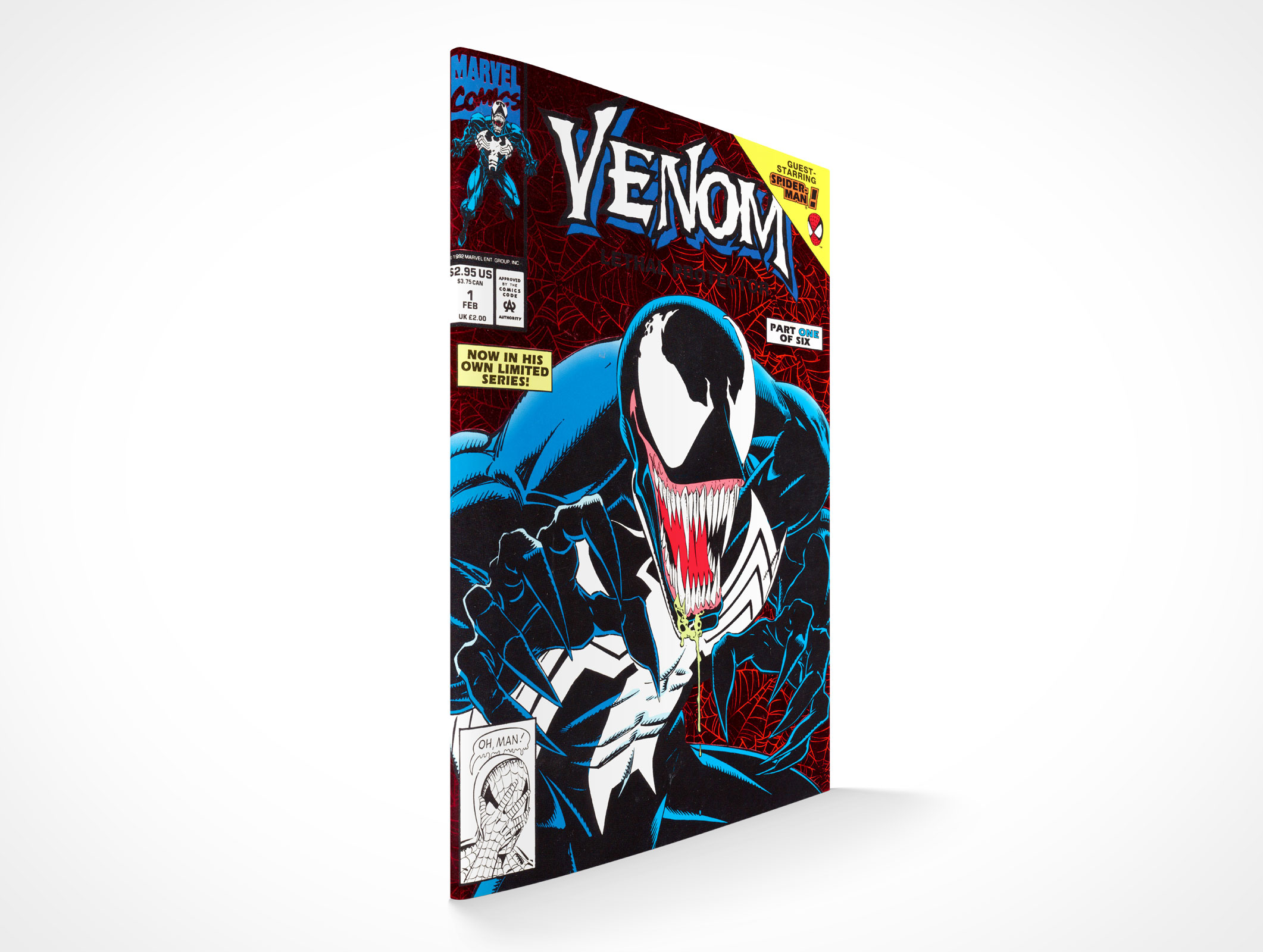 Standing Comic Book Mockup 3r4