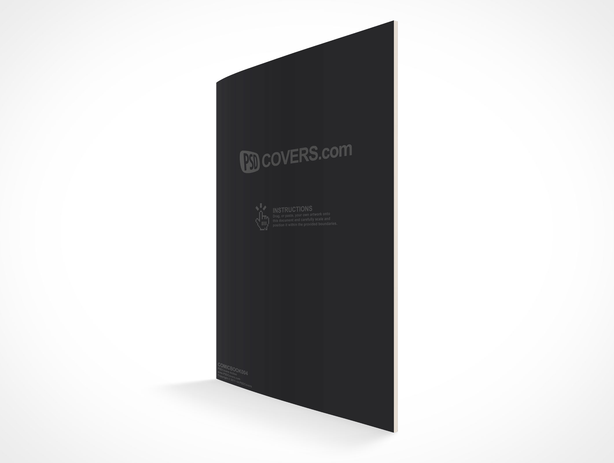 Standing Comic Book Mockup 4