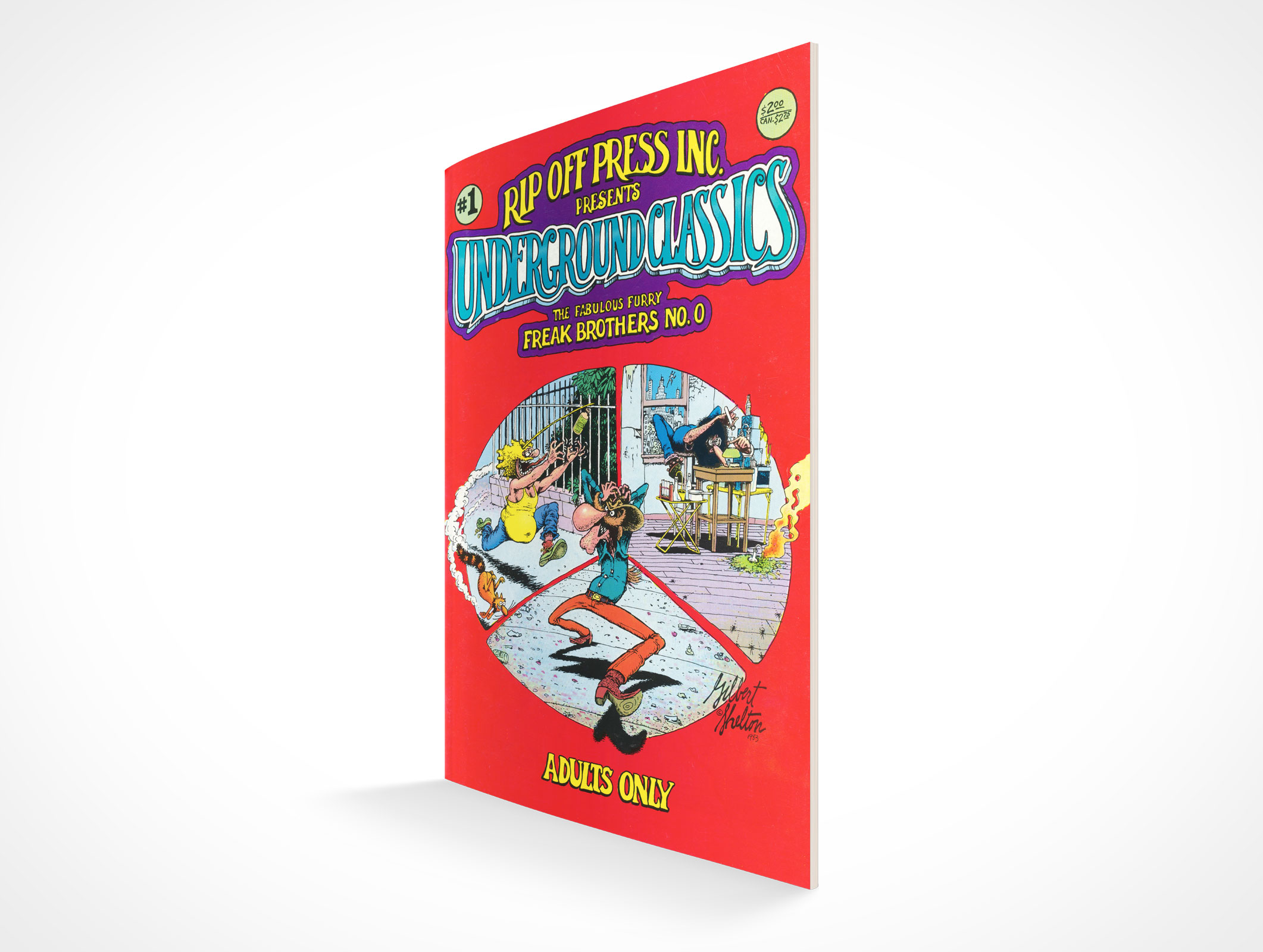 Standing Comic Book Mockup 4r4