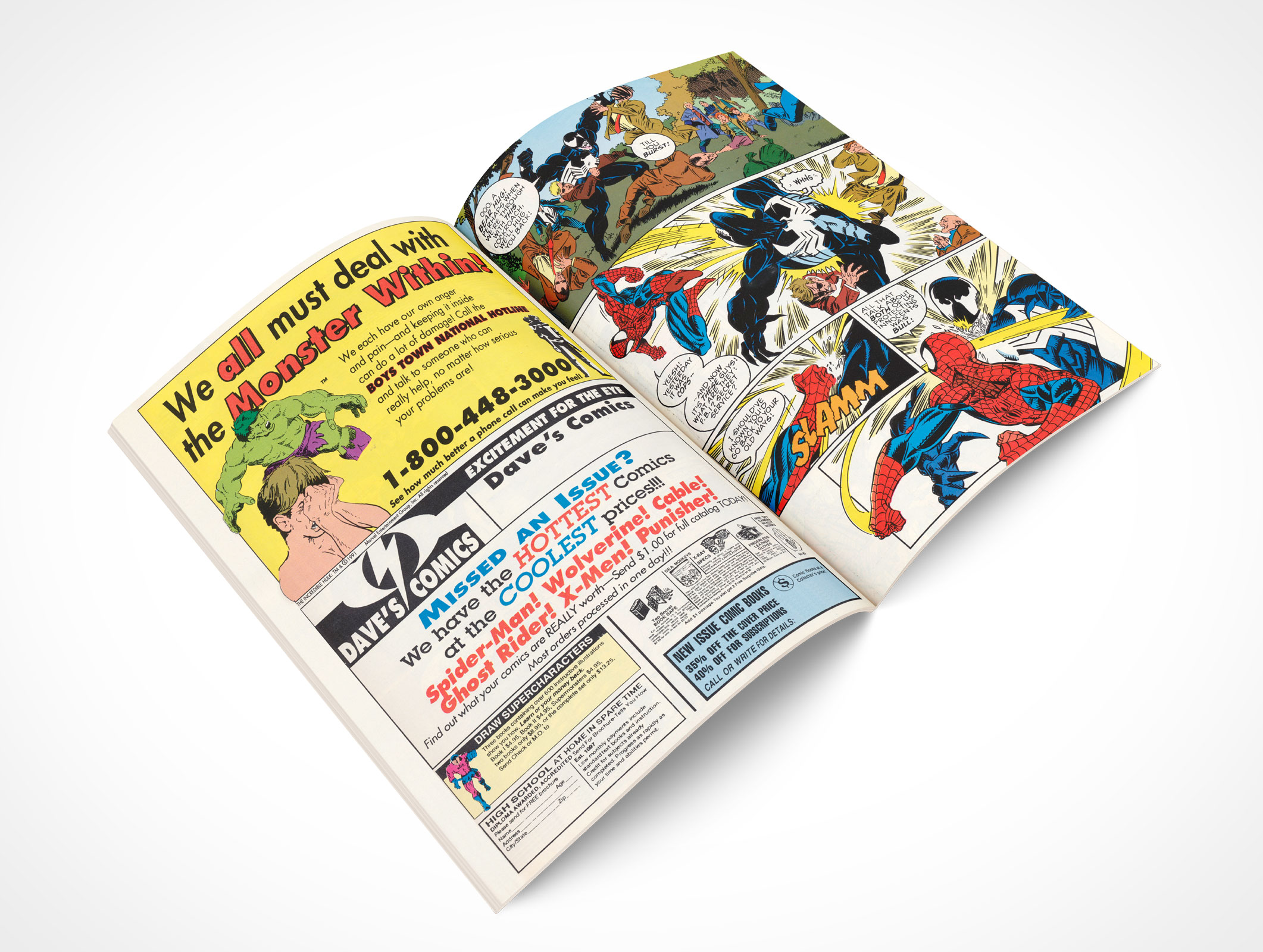 Spread Comic Book Mockup 12r3
