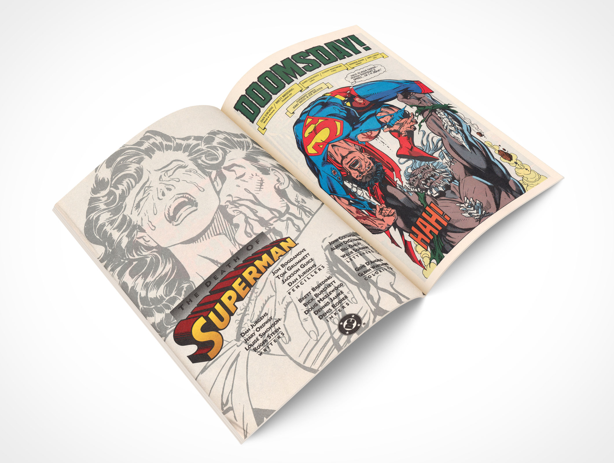 Spread Comic Book Mockup 12r5