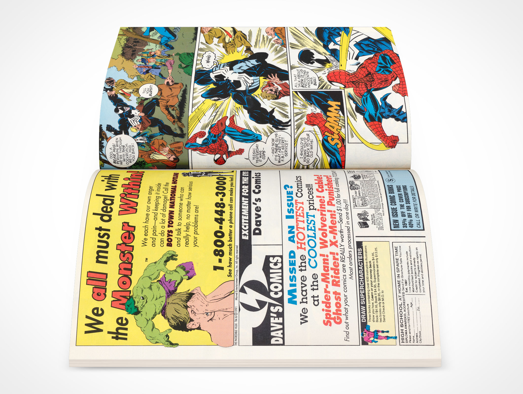 Spread Comic Book Mockup 13r4
