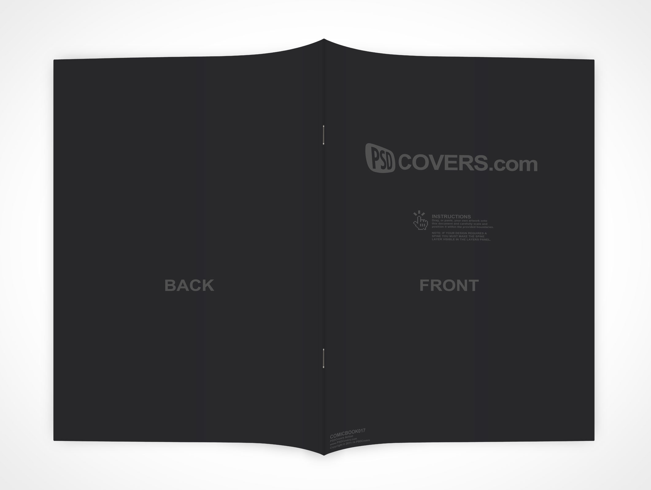 Facedown Comic Book Mockup 17