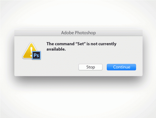 photoshop errors modals appear during mockup final render