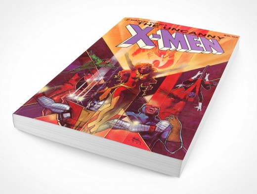 Graphic Novel Book Mockup 8r