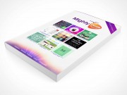 PSD Mockup Softcover Comic Book Graphic Featured Laying Down