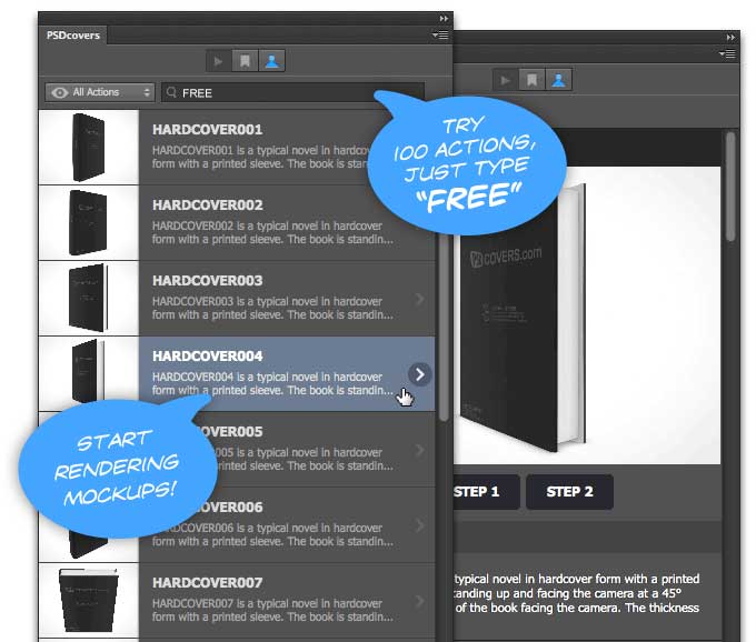Download Try 100 Psdcovers Mockup Actions Yellowimages Mockups