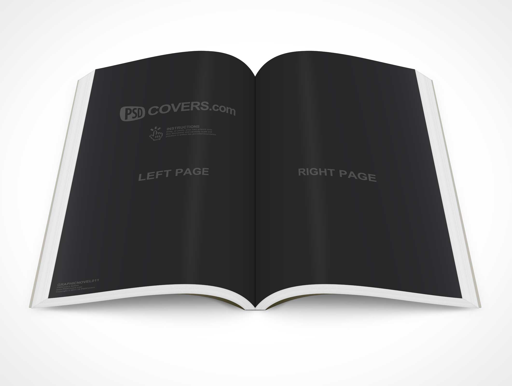 Graphic Novel Book Mockup 11
