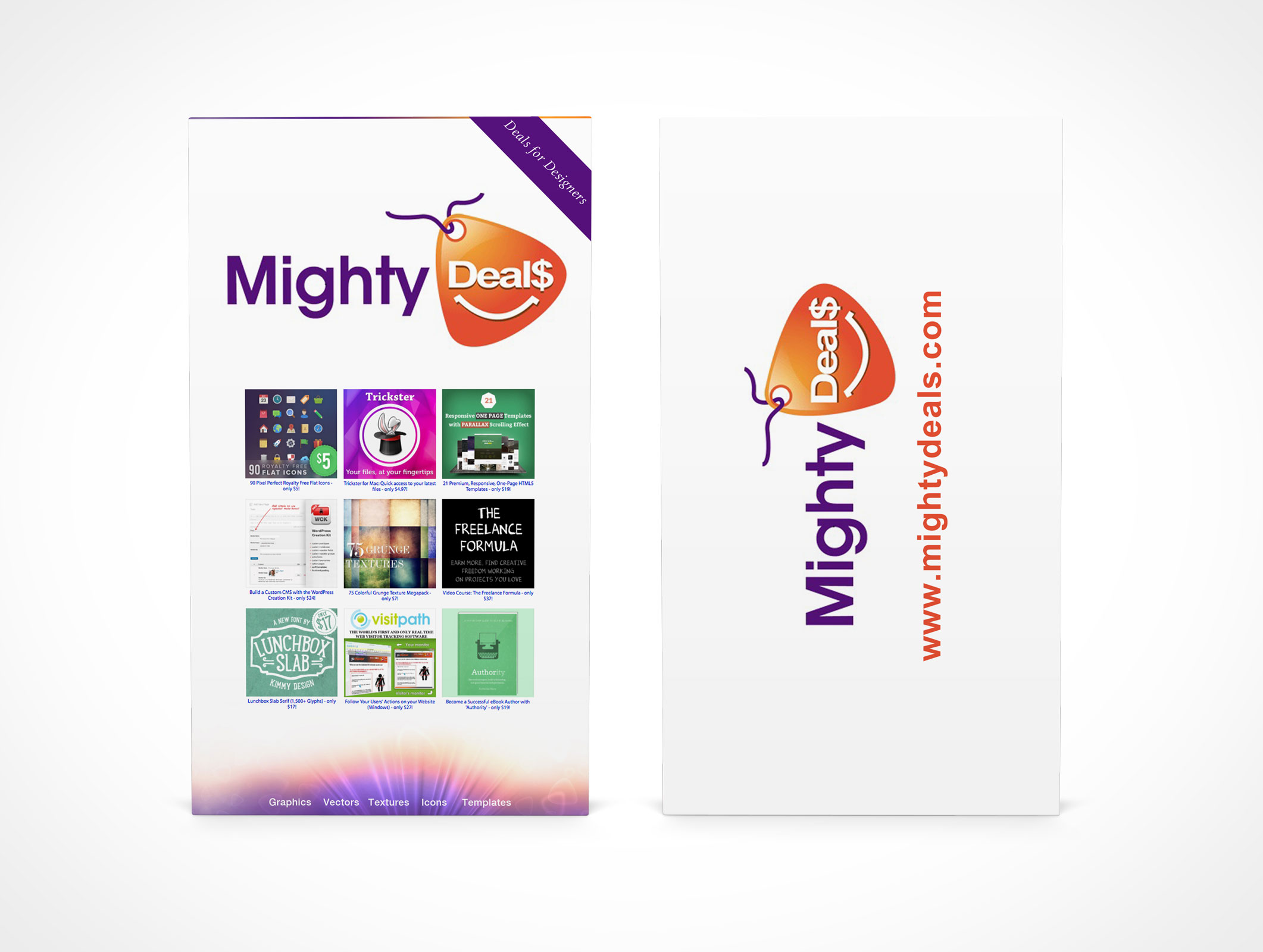 PSD Covers side by side business card mockup portrait front view