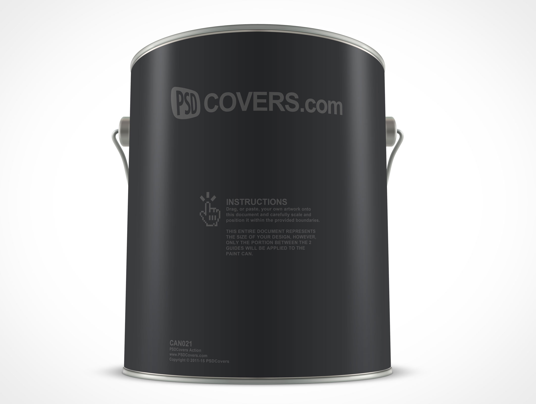 PSD 1 Gallon Paint Can Mockup