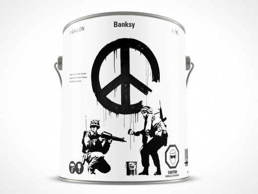 1 Gallon Paint Can Mockup 21r