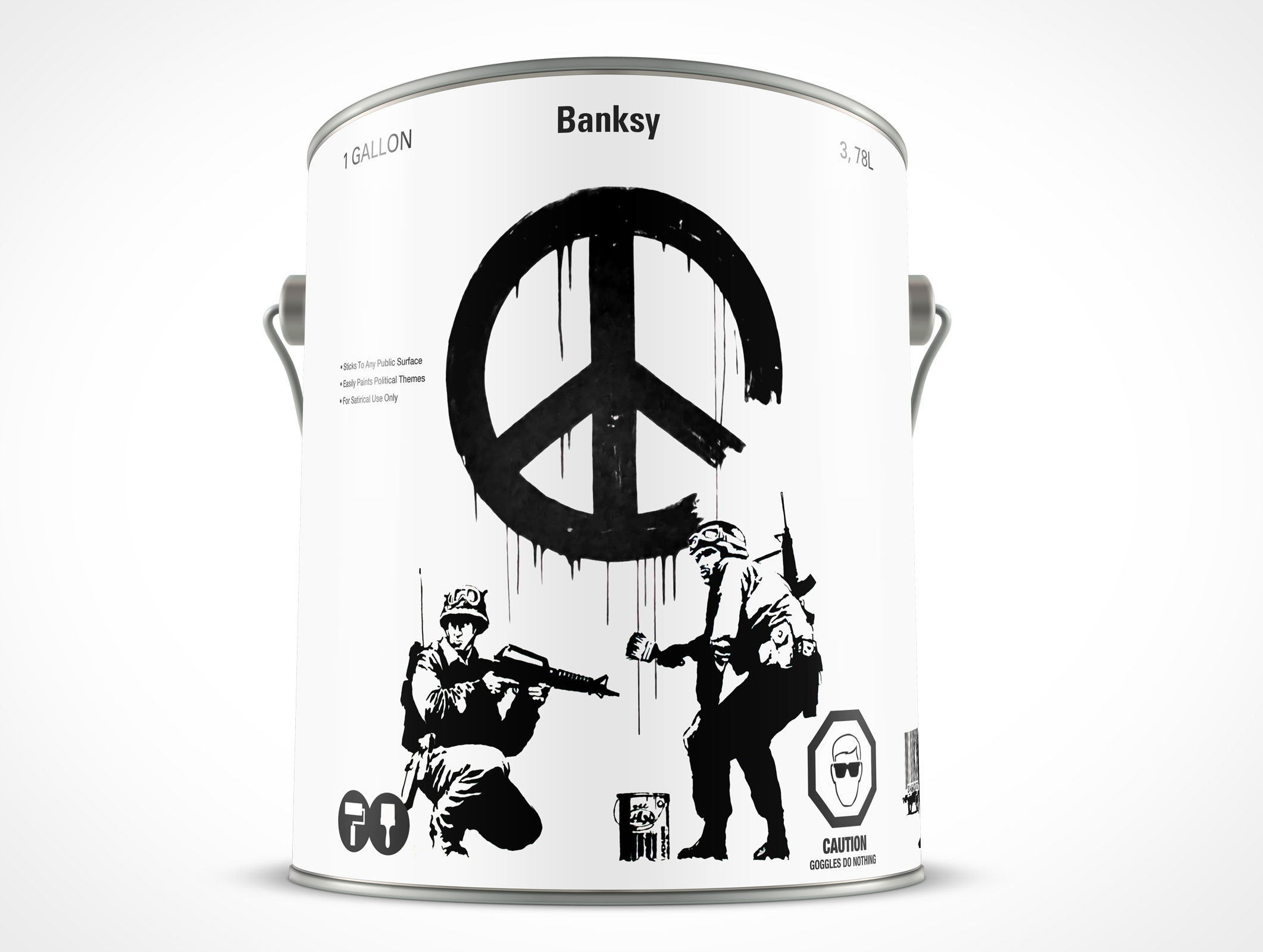 1 Gallon Paint Can Mockup 21r