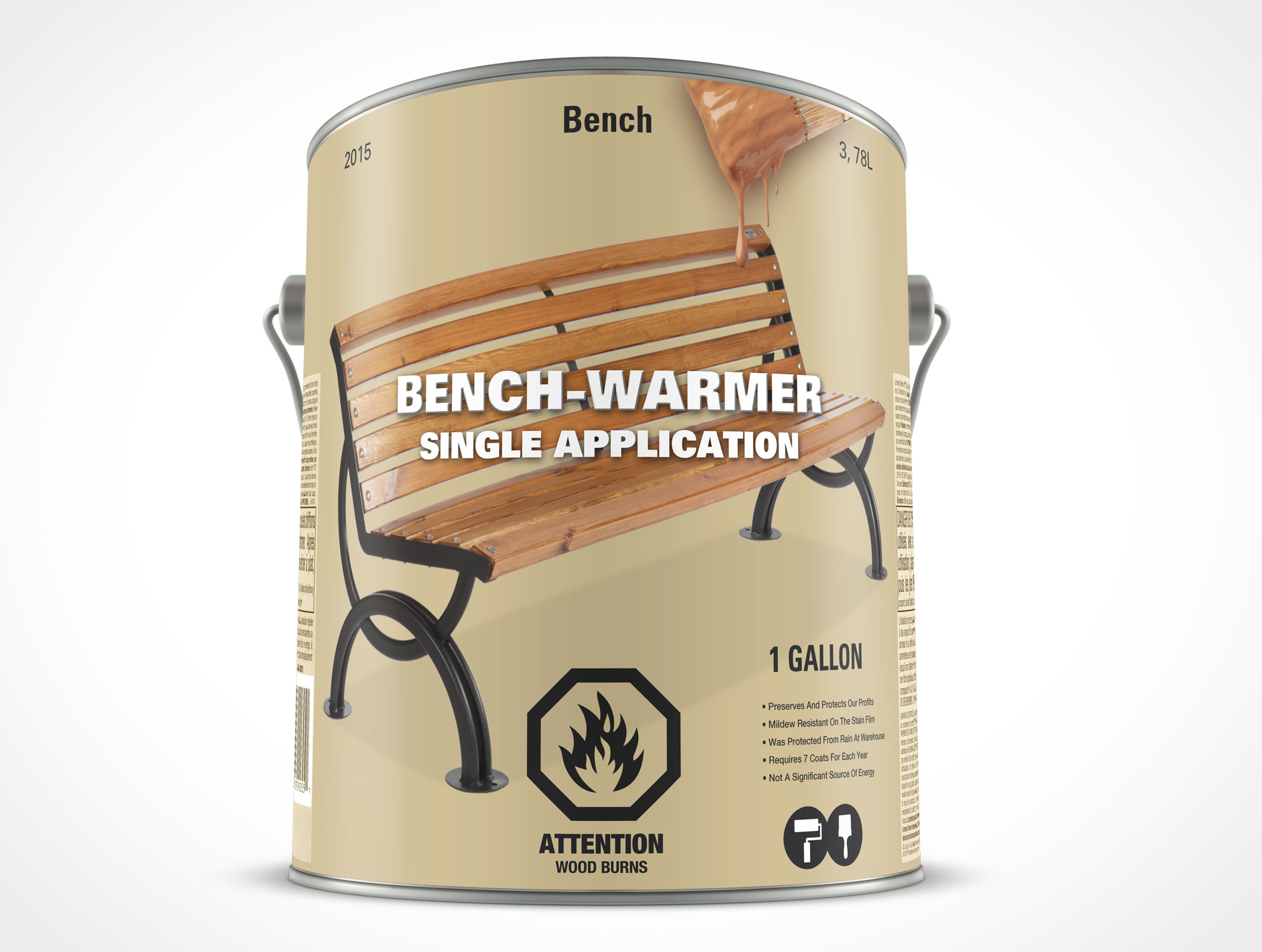 1 Gallon Paint Can Mockup 21r3