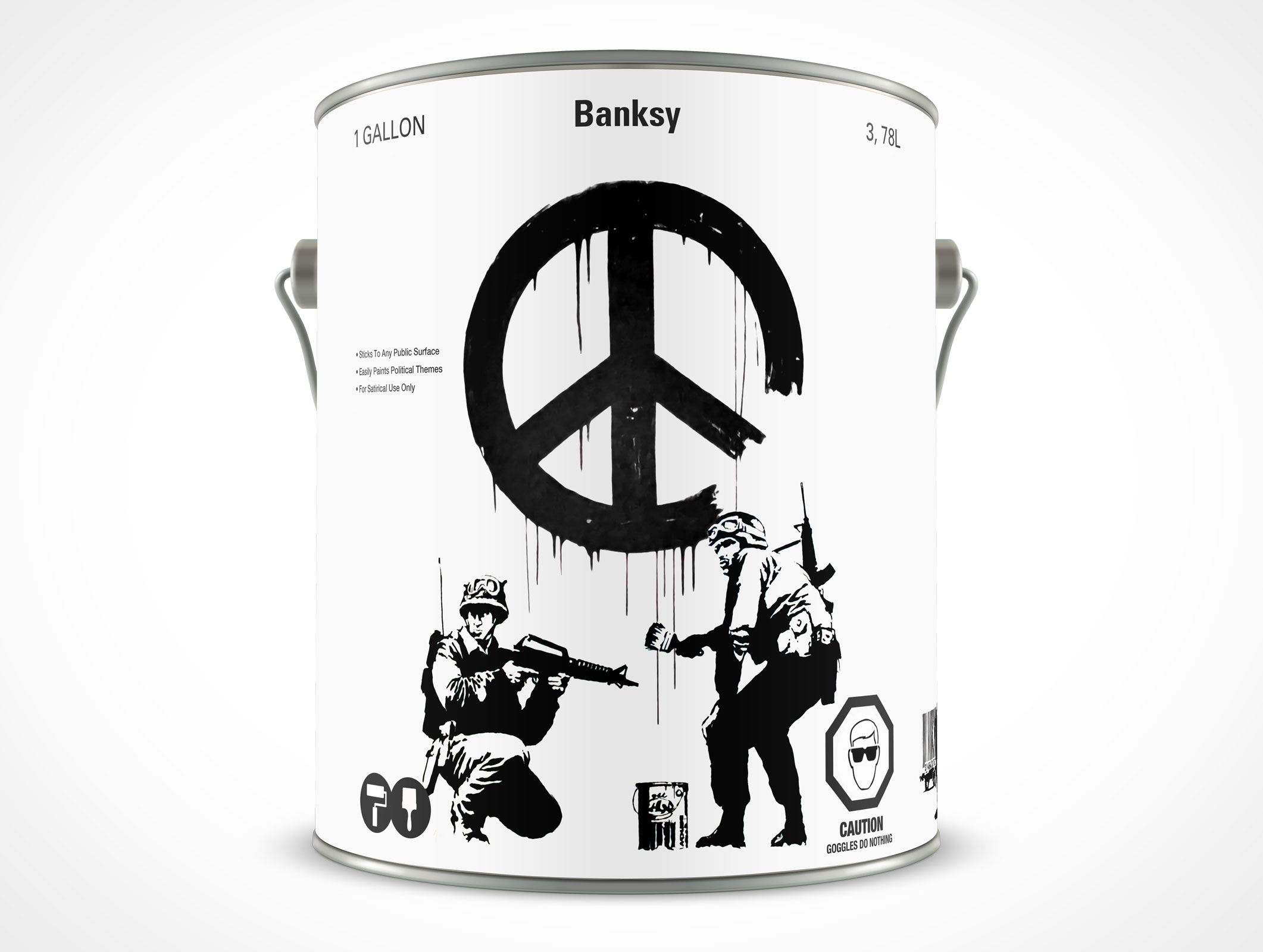 1 Gallon Paint Can Mockup 22r