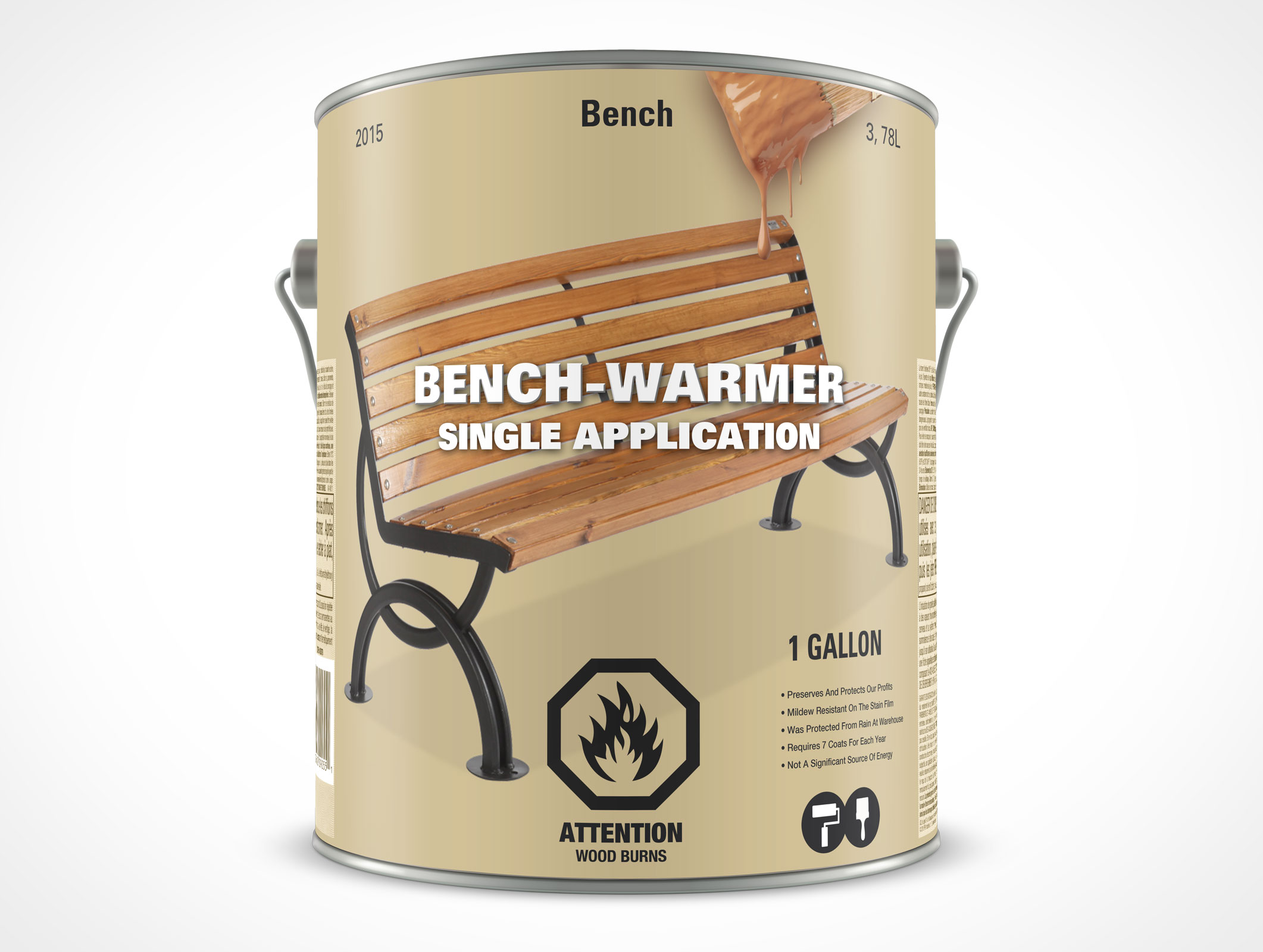 1 Gallon Paint Can Mockup 22r3