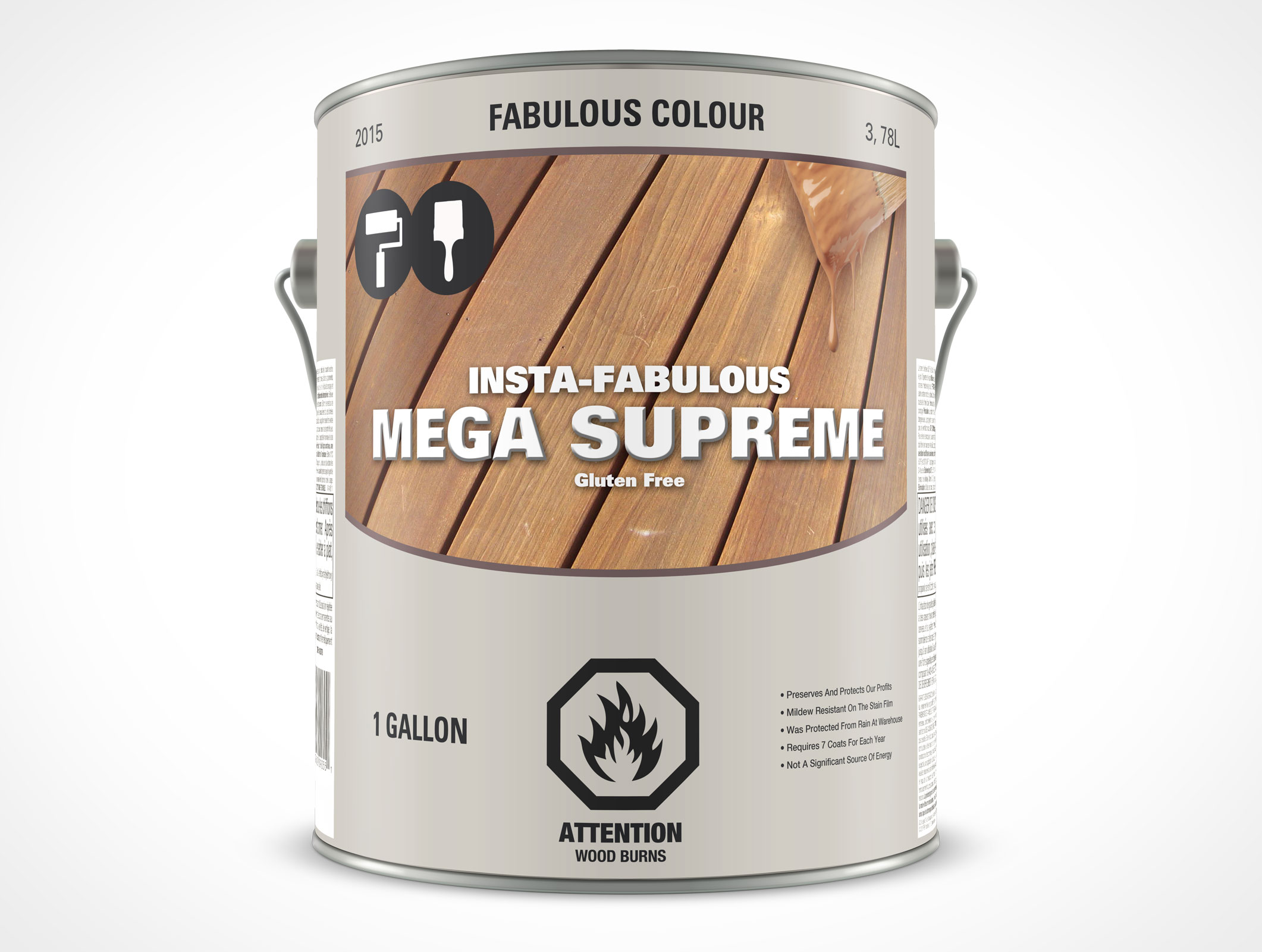 1 Gallon Paint Can Mockup 22r5