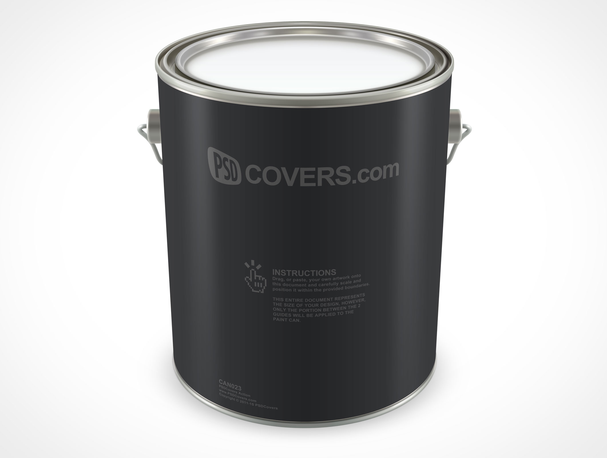 Free paint can mockup - Mockups Design