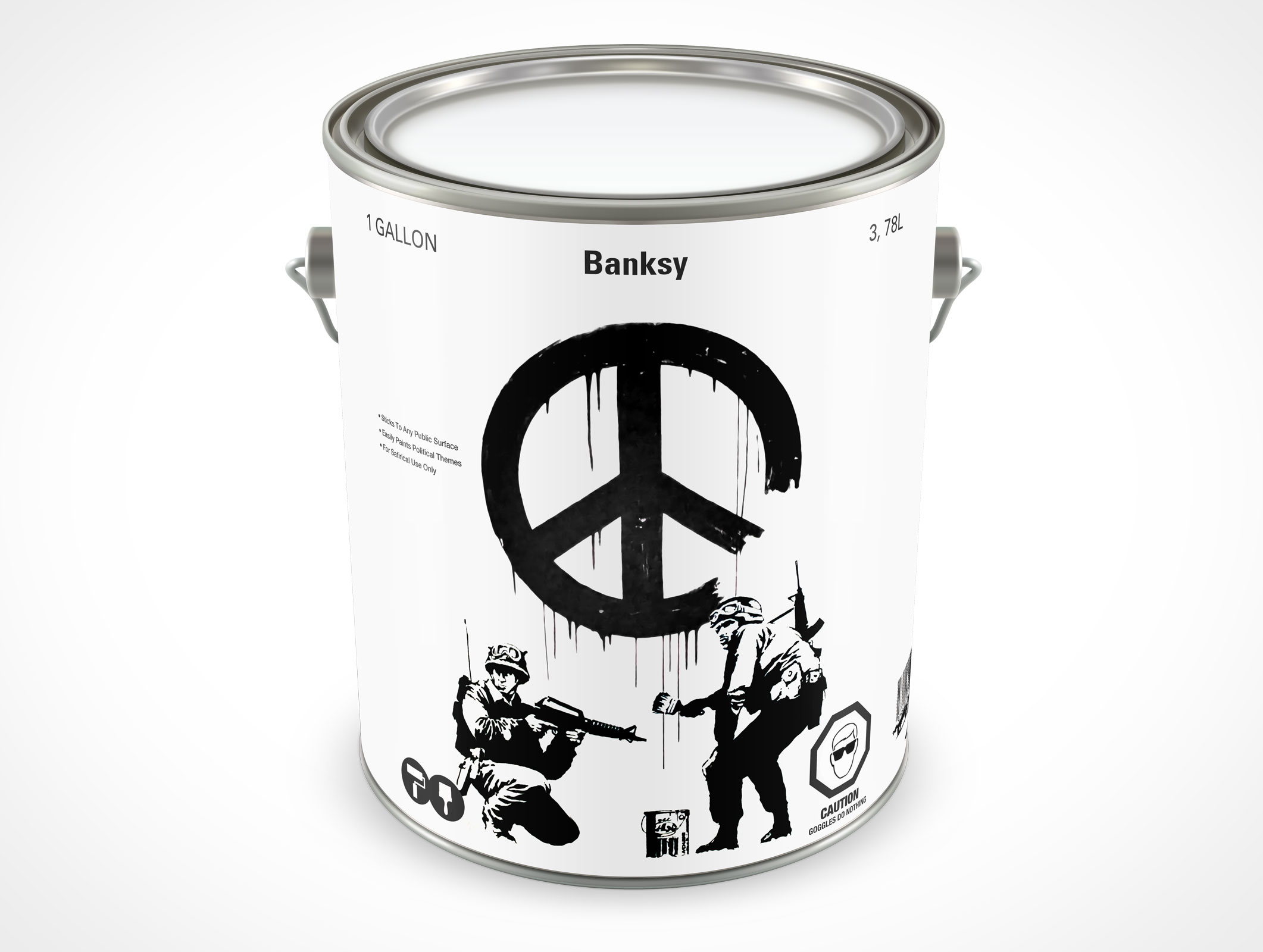 1 Gallon Paint Can Mockup 23r