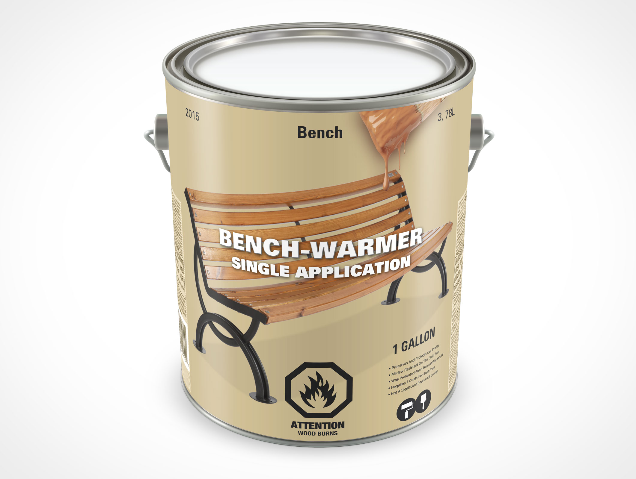 1 Gallon Paint Can Mockup 23r3