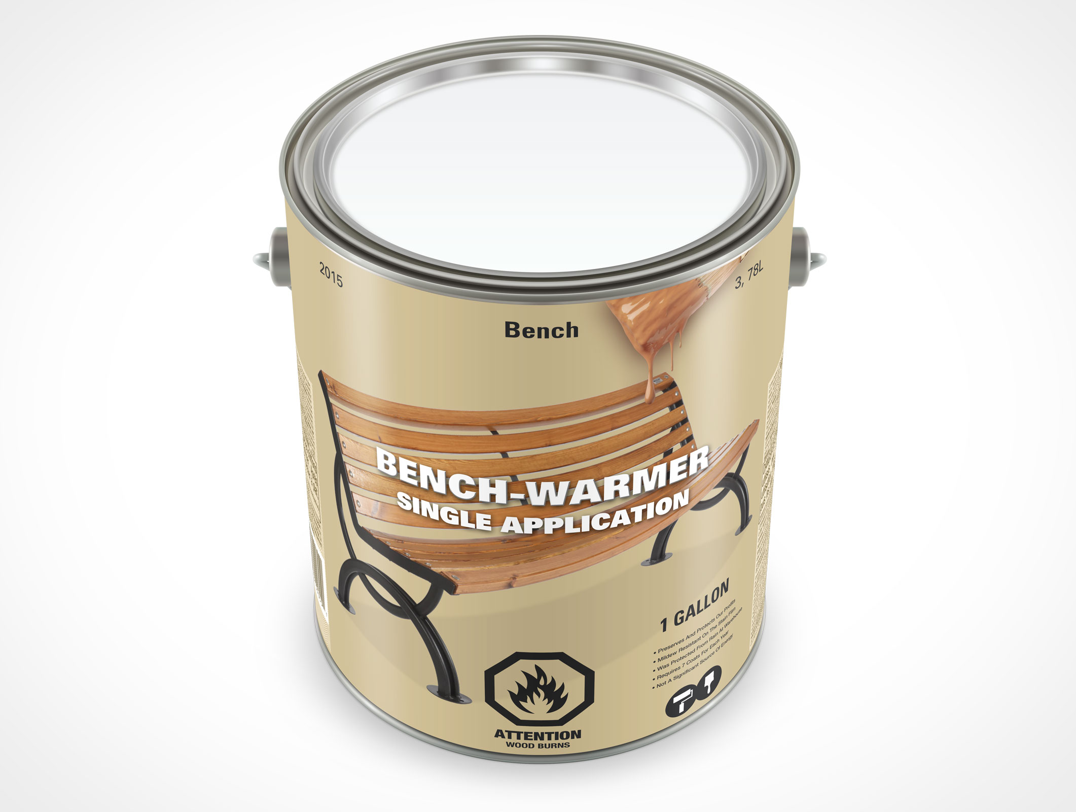 1 Gallon Paint Can Mockup 24r4