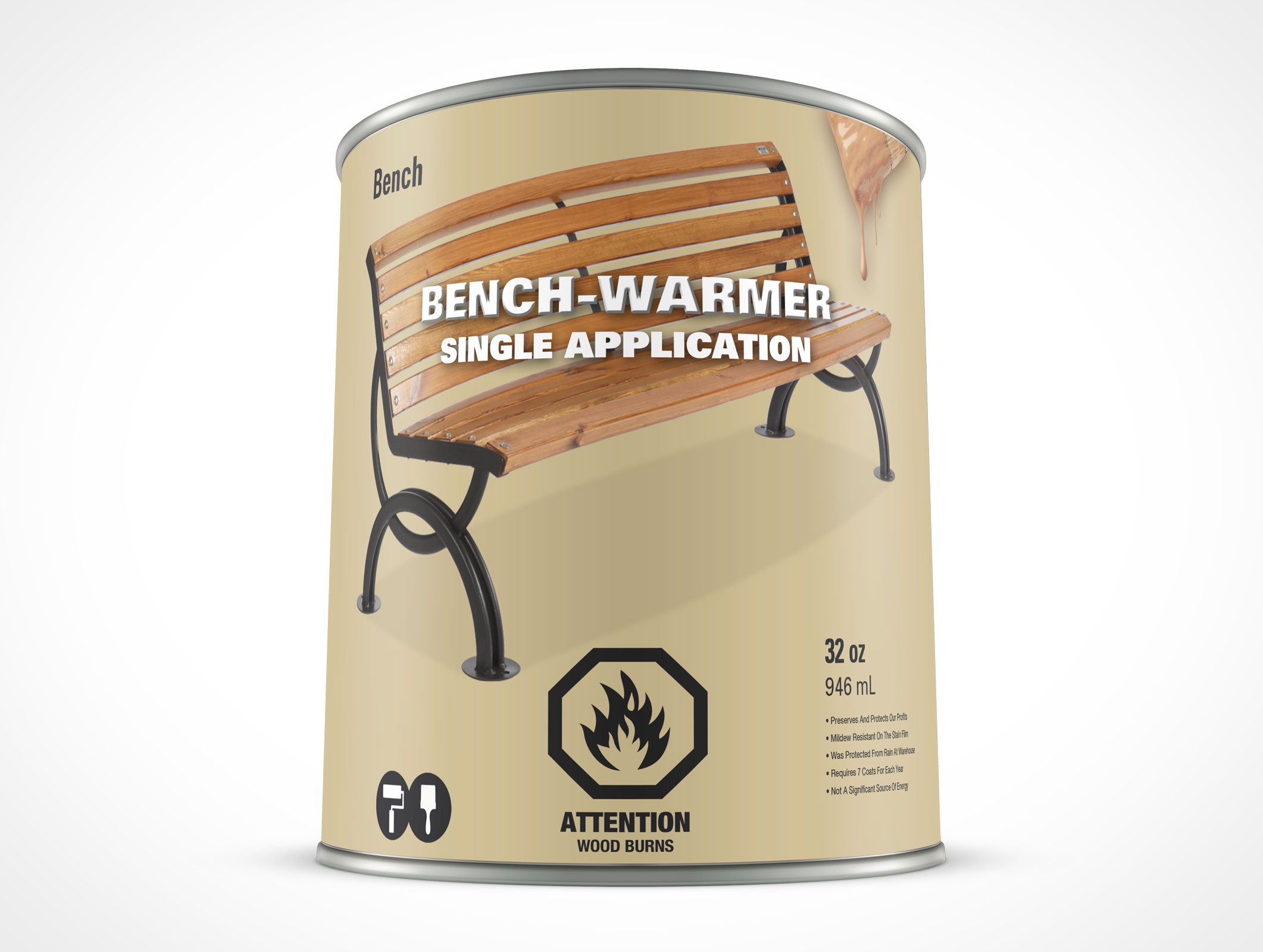 32oz Paint Can Mockup 25r4