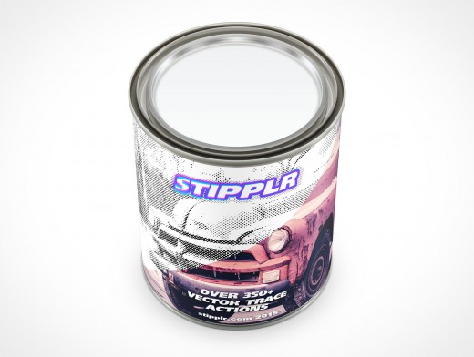 32oz Paint Can Mockup 28r