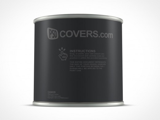 8oz Paint Can Mockup 29