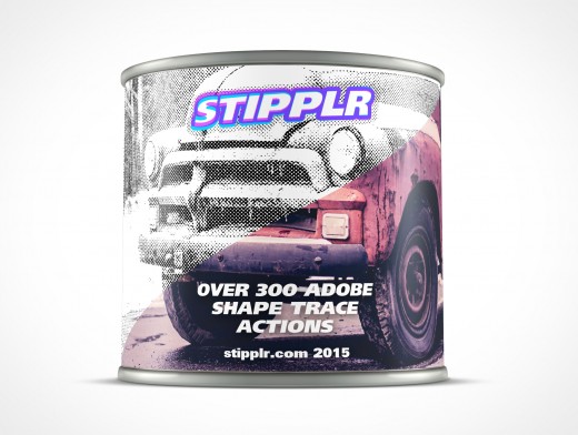 8oz Paint Can Mockup 29r