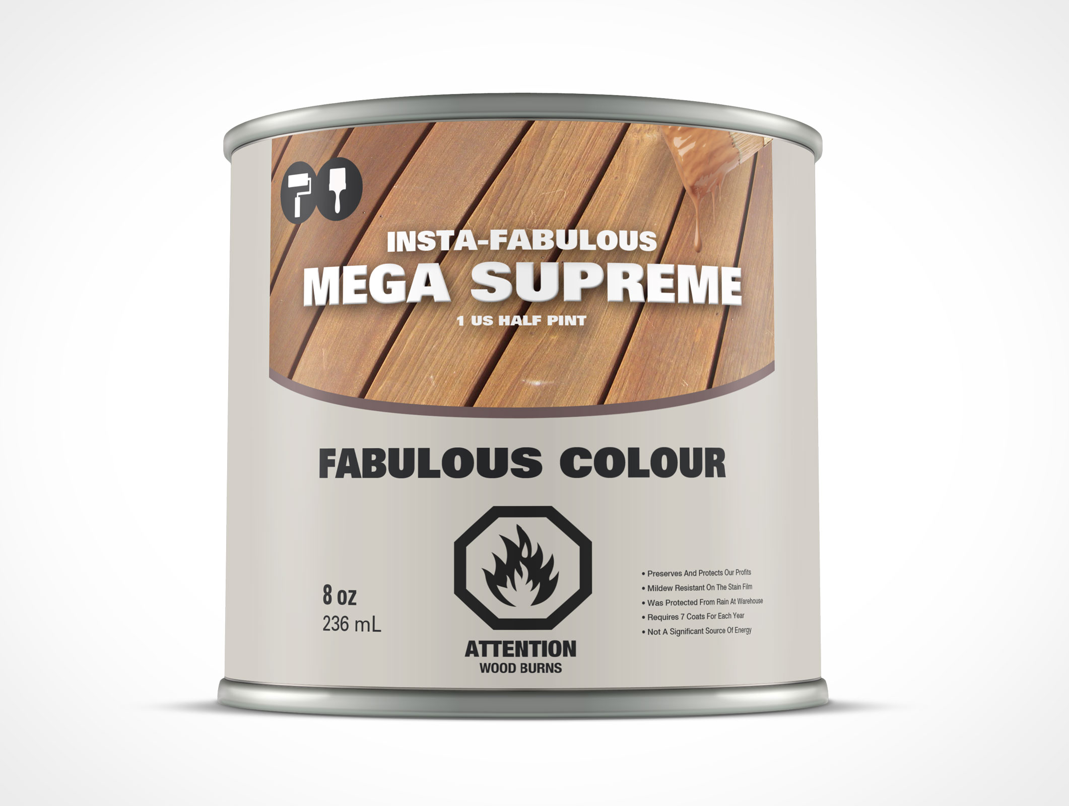 8oz Paint Can Mockup 29r5