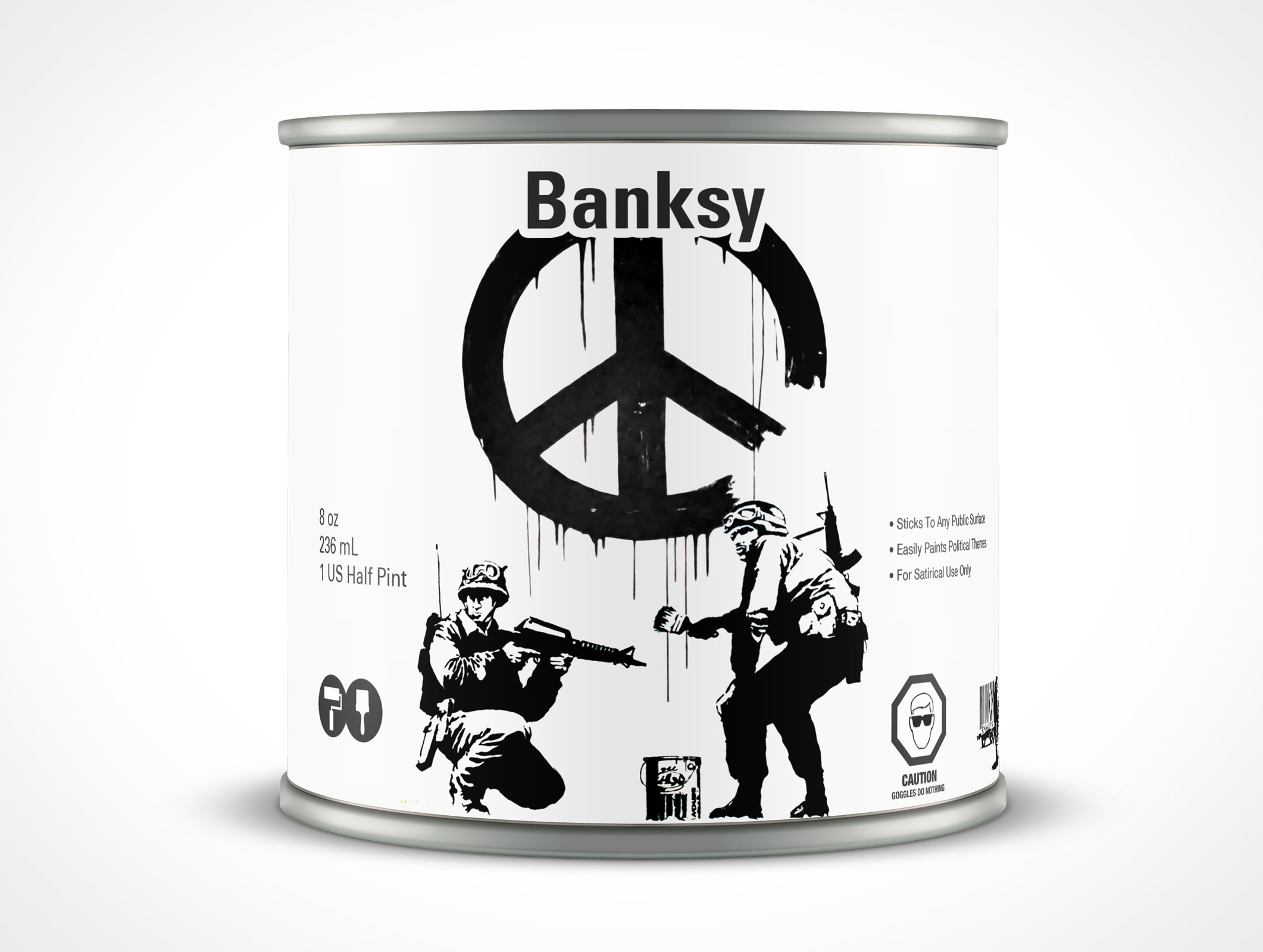 8oz Paint Can Mockup 30r2