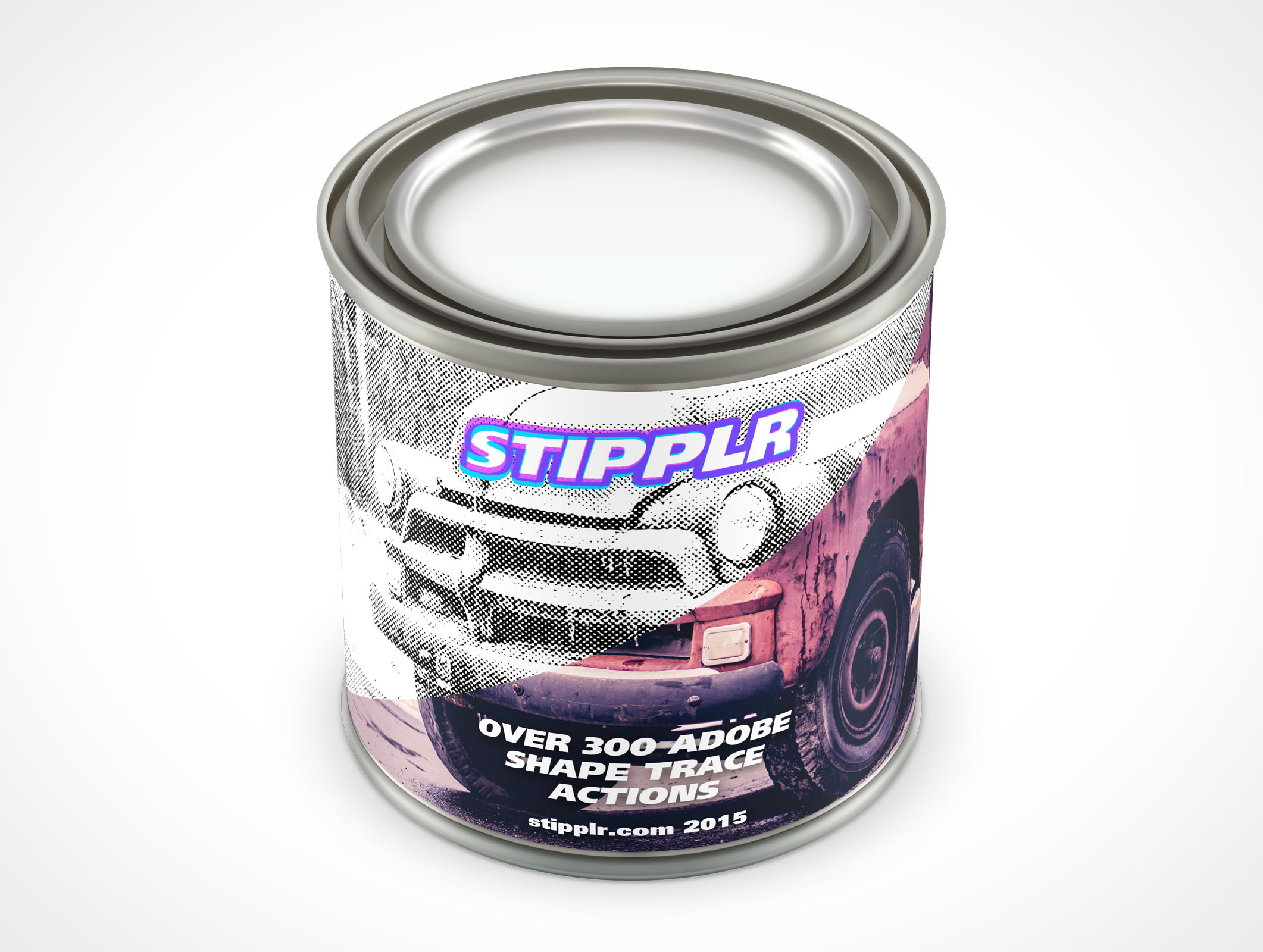 8oz Paint Can Mockup 31r2