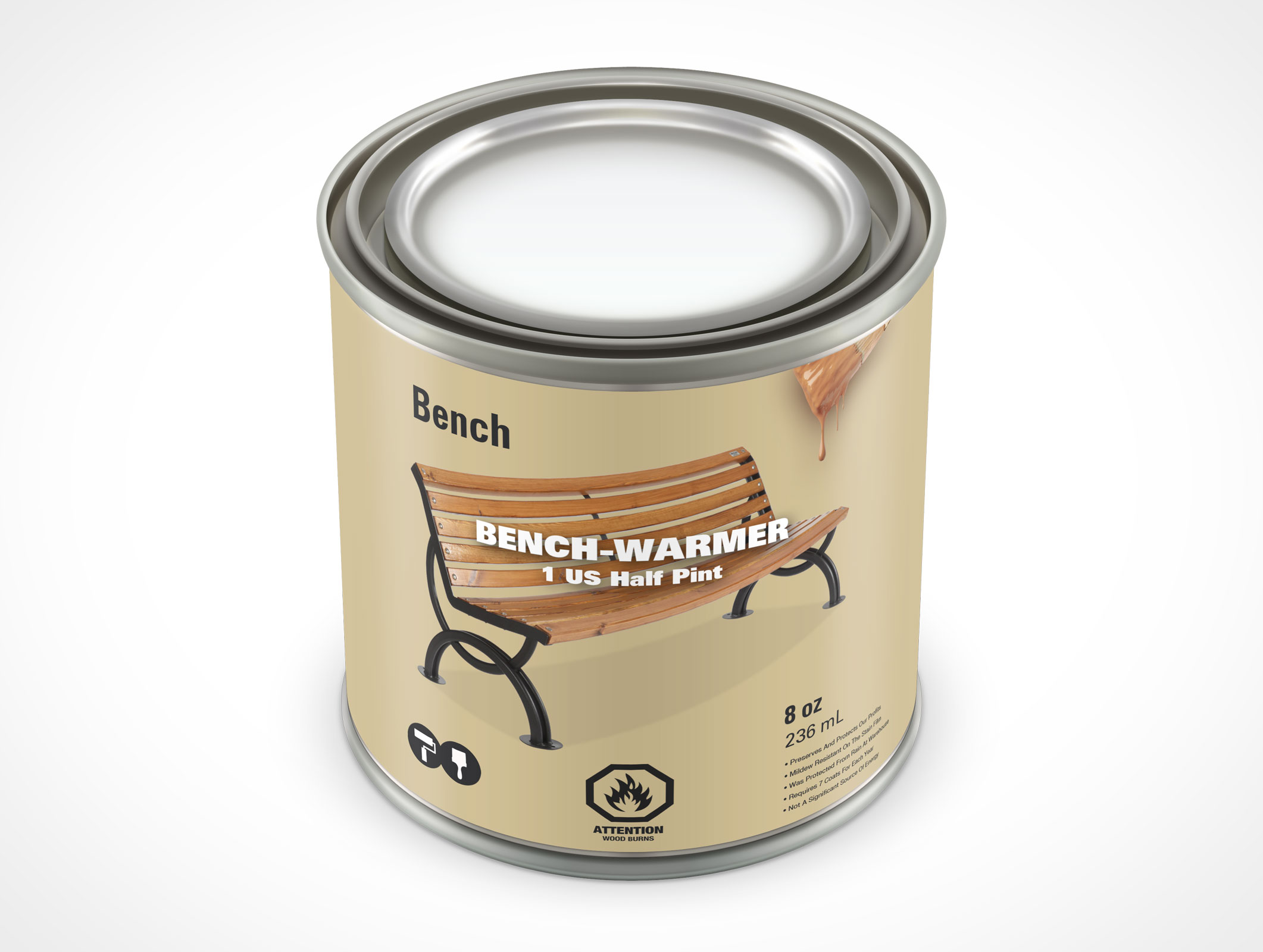 8oz Paint Can Mockup 31r4