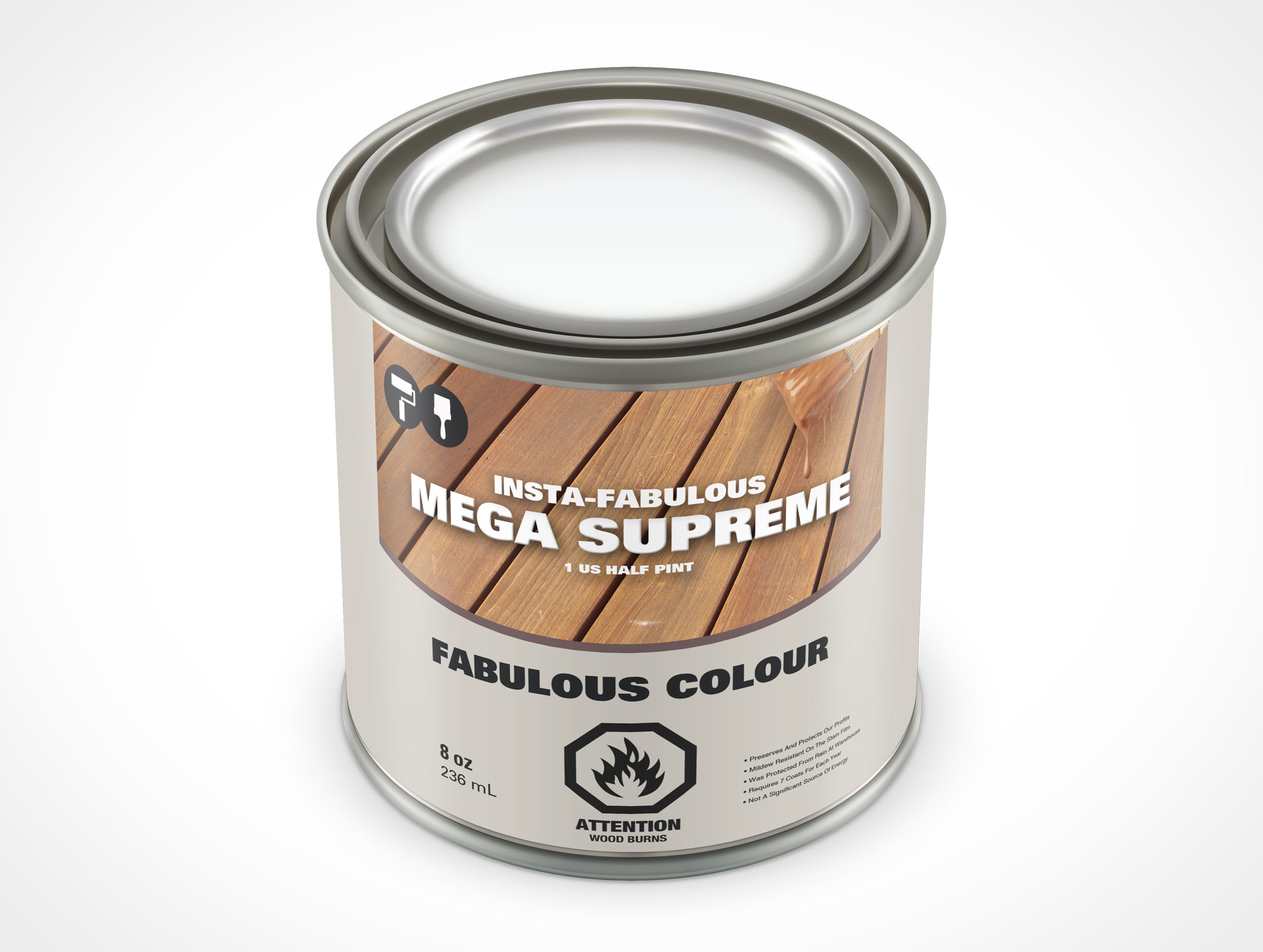 8oz Paint Can Mockup 31r5