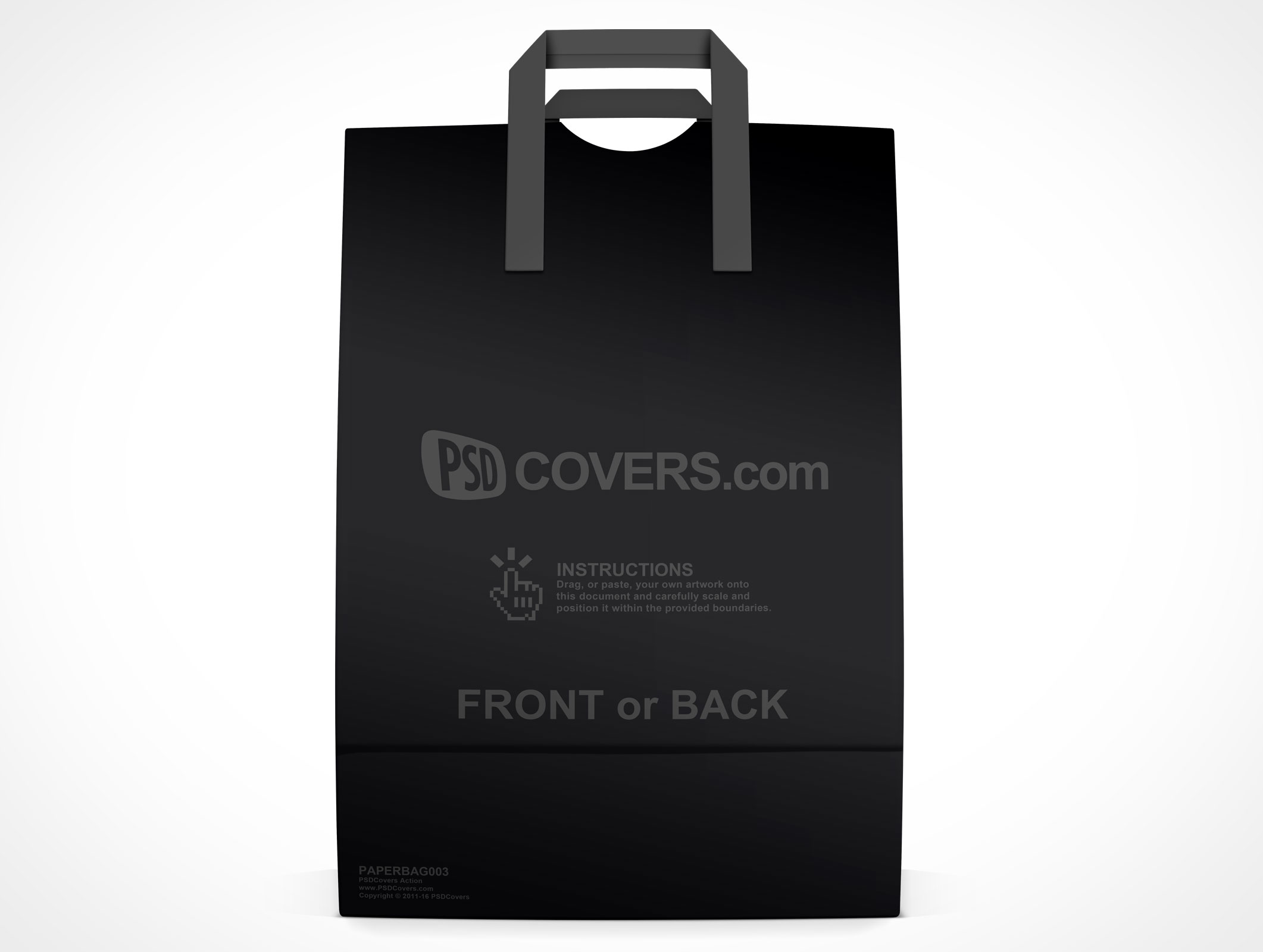 Grocery Paper Bag Mockup 3