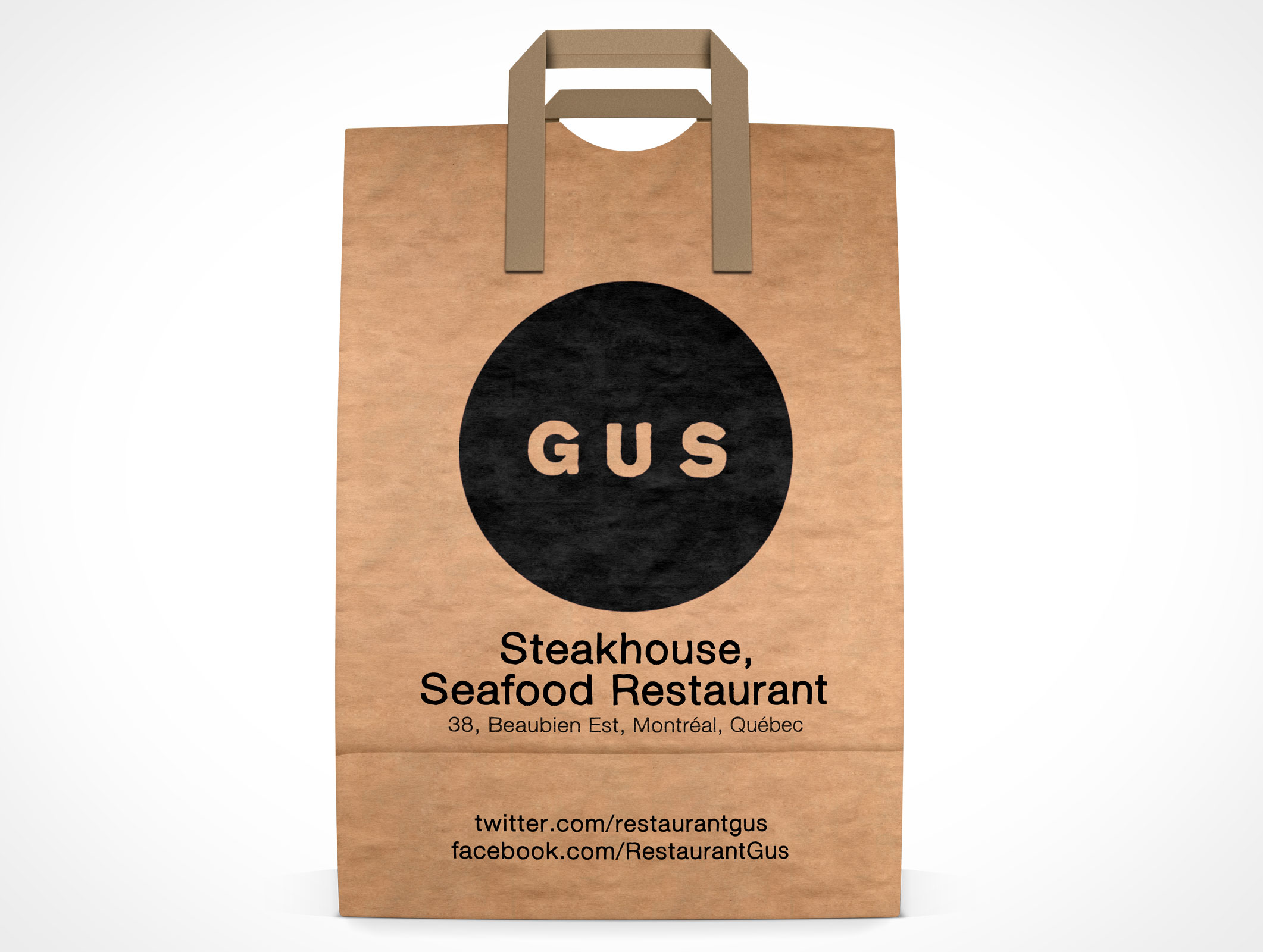 Grocery Paper Bag Mockup 3r