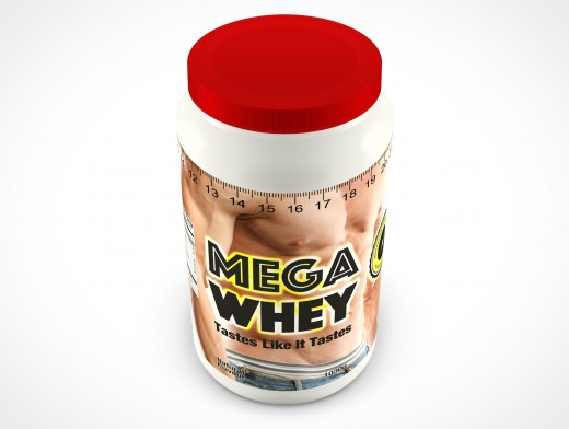 Protein Container Mockup 4r