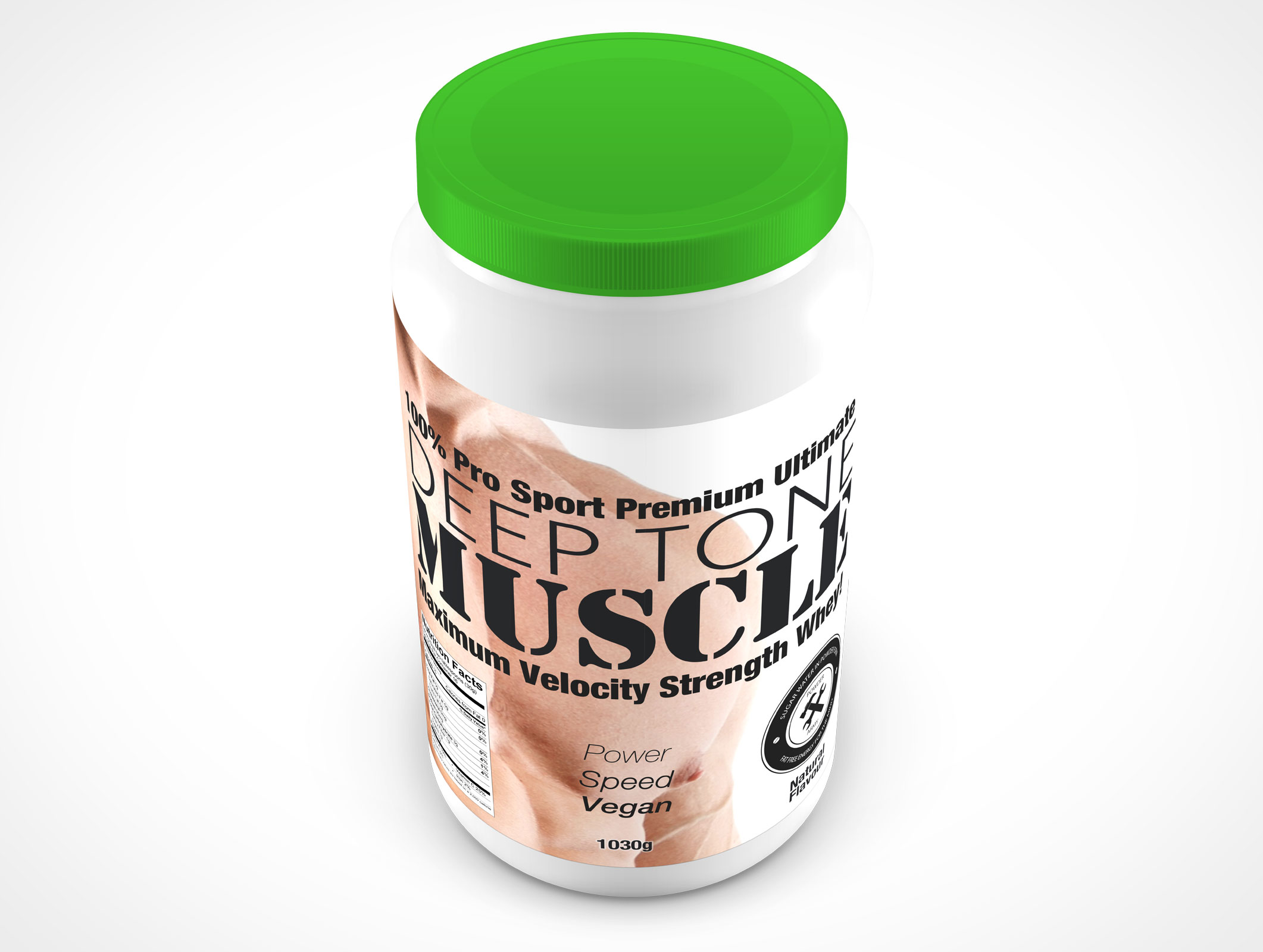 Protein Container Mockup 4r2