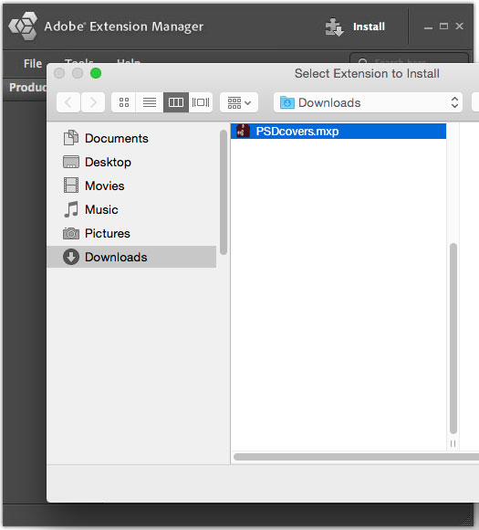 adobe-extensions-manager-cs4-open-psdcovers-mxp-package