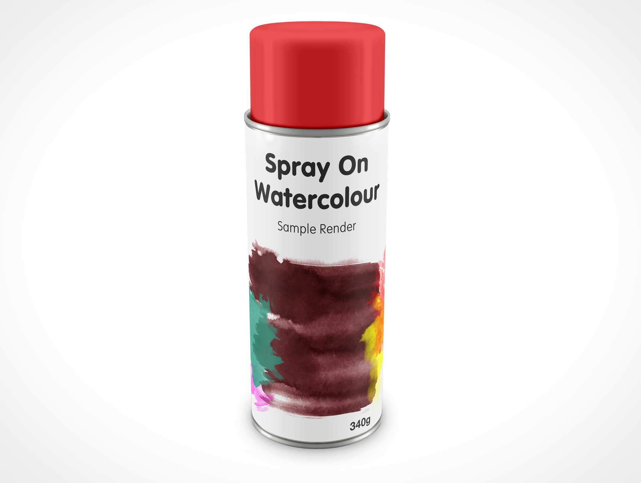 Aerosol Spray Paint Can Mockup 33r2