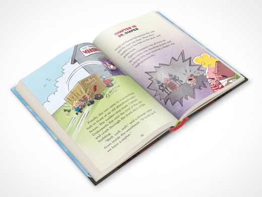Children's Hardbound Book Mockup 15r