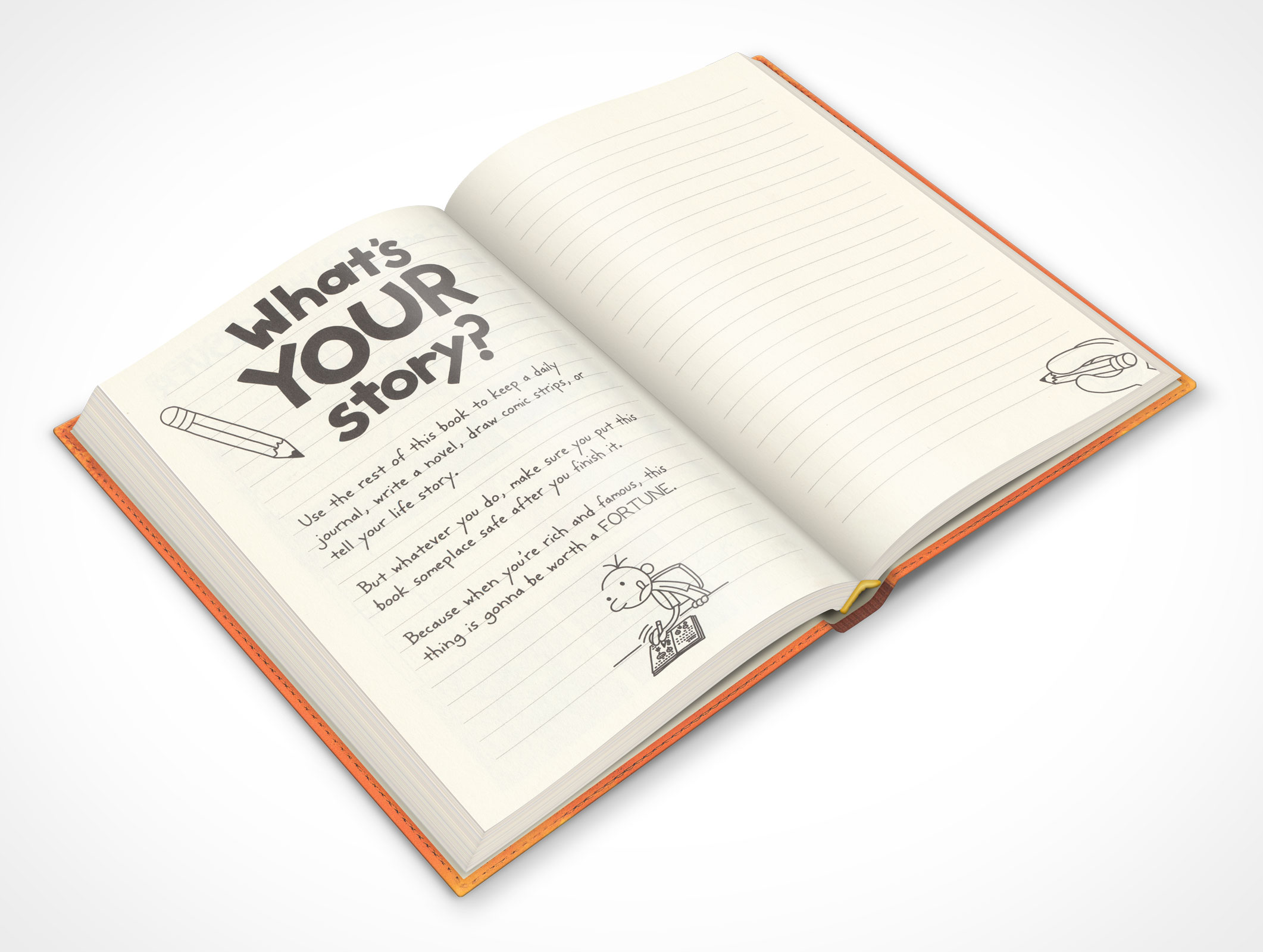 Children's Hardbound Book Mockup 15r2