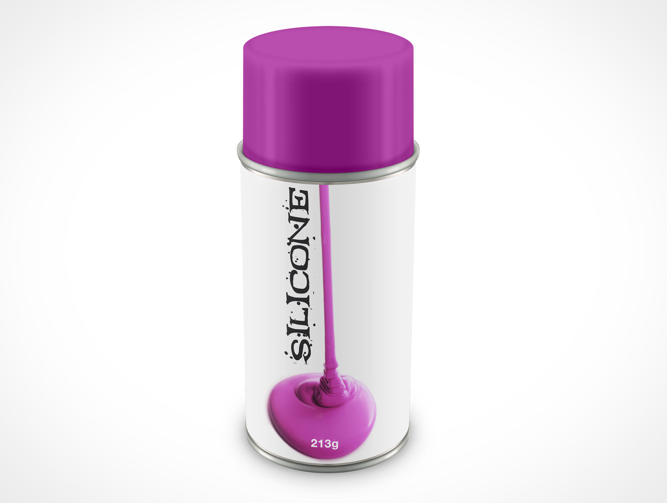 Aerosol Spray Paint Can Mockup 35r4