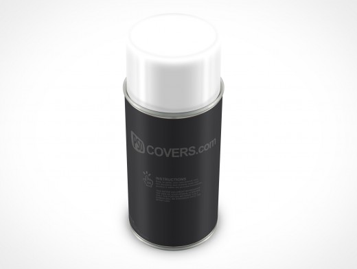 Aerosol Spray Paint Can Mockup 36